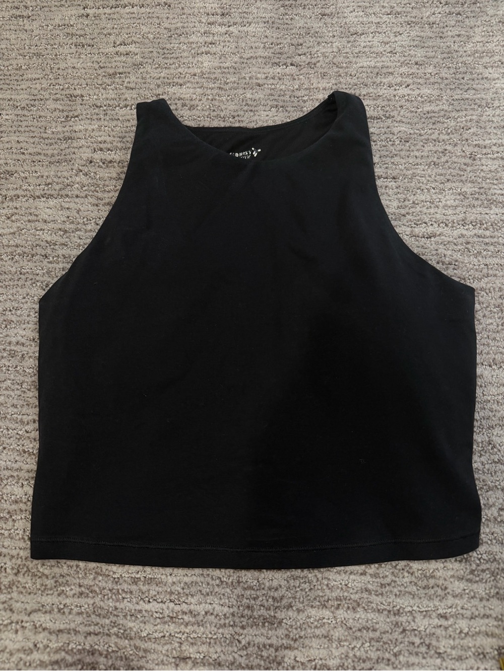 Old Navy Active PowerChill High Neck Longline Sports Bra Crop Top Black M - Picture 1 of 6